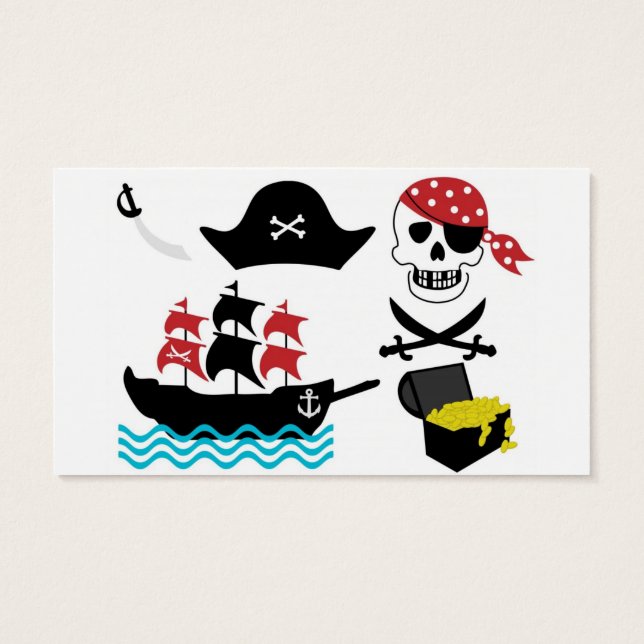 Pirates Visitekaartjes (Achterkant)