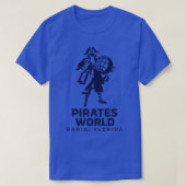 Pirates World Classic Wordmark Blauw T-shirt (Design voorkant)