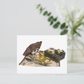 PirateSkullBooty092009 Briefkaart (Staand voorkant)