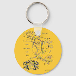 PirateTreasure Map Sleutelhanger