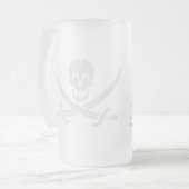 PirateWarning,Mok Matglas Bierpul (Voorkant links)