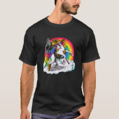 Piraticorn | Rainbow Unicorn Pirate T-shirt (Voorkant)