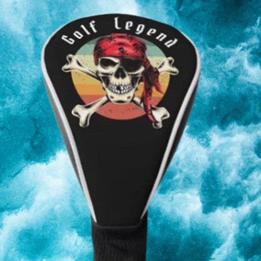 Piratische zonsondergang golfheadcover