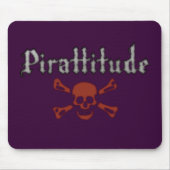Pirattitude Paarse Mousepad Muismat (Voorkant)