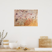 piri reis antieke kaart geschiedenis mysterie  Ant Poster (Keuken)