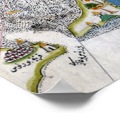 Piri Reis-kaart van de Nijl vanaf het estuarium S Poster (Hoek)