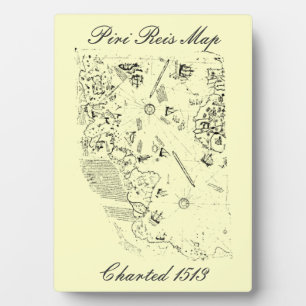 Piri Reis Map Plaque Fotoplaat