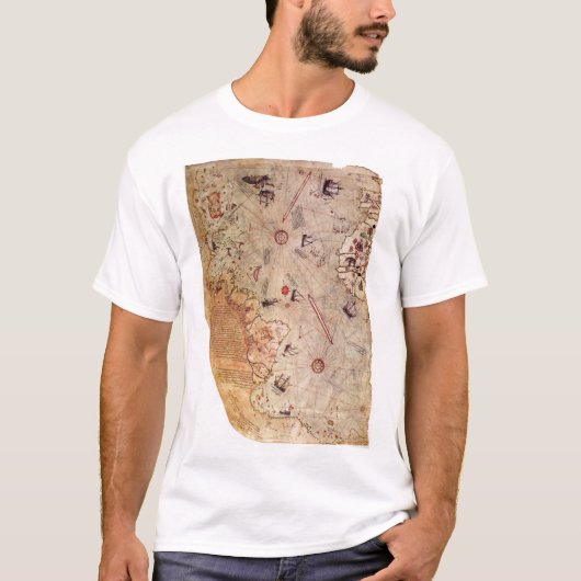 Piri Reis Wereldkaart T-shirt (Voorkant)