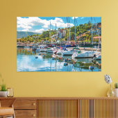 Piriapolis City Port, Maldonado, Uruguay Canvas Afdruk (Insitu (Woonkamer))