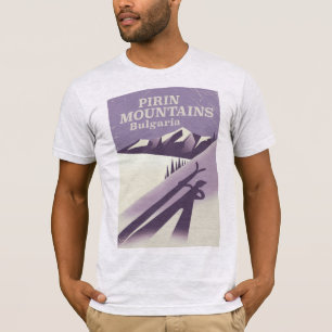 Pirin-gebergte Bulgarije ski-poster T-shirt