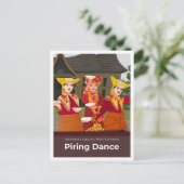 Piring Dance West Sumatra Indonesia Travel Briefkaart (Staand voorkant)