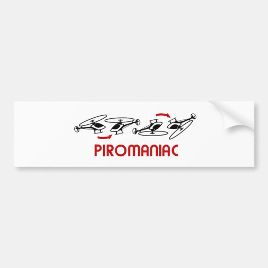 Piro Maniac Bumpersticker (Voorkant)