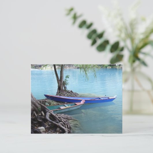 pirogues briefkaart (Staand voorkant)