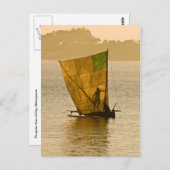 Piroguier Vezo Briefkaart (Voorkant / Achterkant)