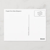 Piroguier Vezo Briefkaart (Achterkant)