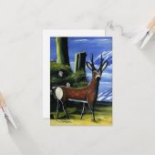 Pirosmani - reeën plat Wenskaart Kaart (Voorkant / Achterkant in situ)