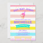 Pirouette Rainbow Ballerina Gymnastiek Verjaardag Kaart (Voorkant)