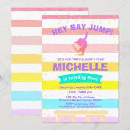 Pirouette Rainbow Ballerina Gymnastiek Verjaardag Kaart