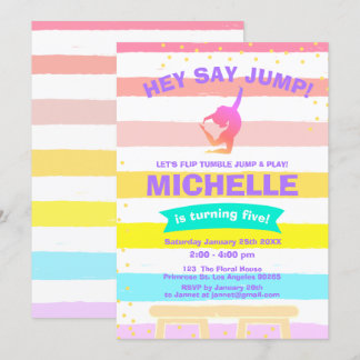 Pirouette Rainbow Ballerina Gymnastiek Verjaardag Kaart