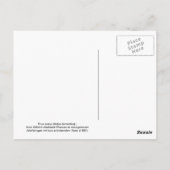 Pirus malus (Malus domestica) Briefkaart (Achterkant)