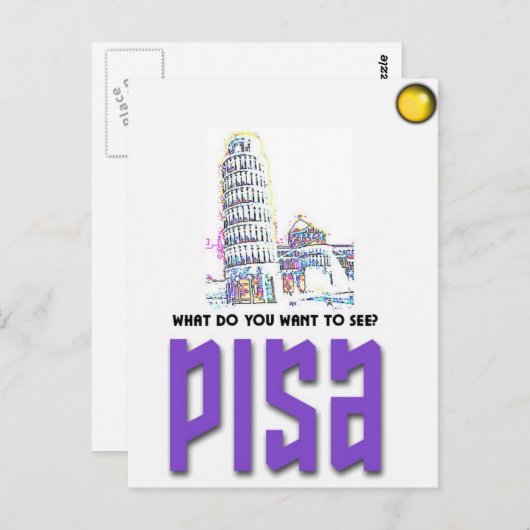 Pisa2 Briefkaart (Voorkant / Achterkant)