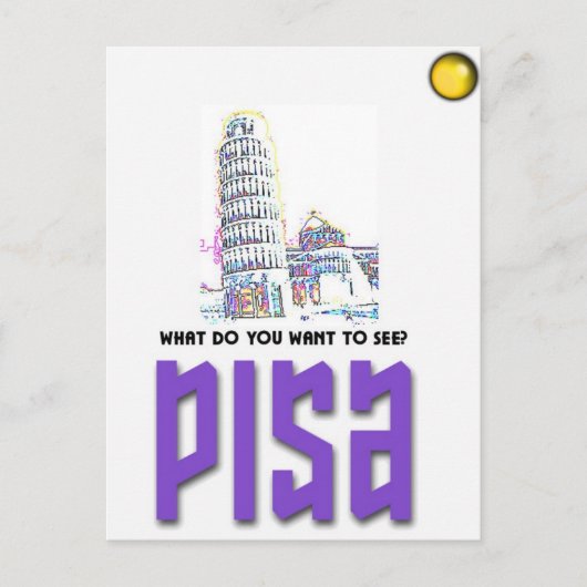 Pisa2 Briefkaart (Voorkant)