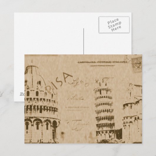 Pisa briefkaart (Voorkant / Achterkant)