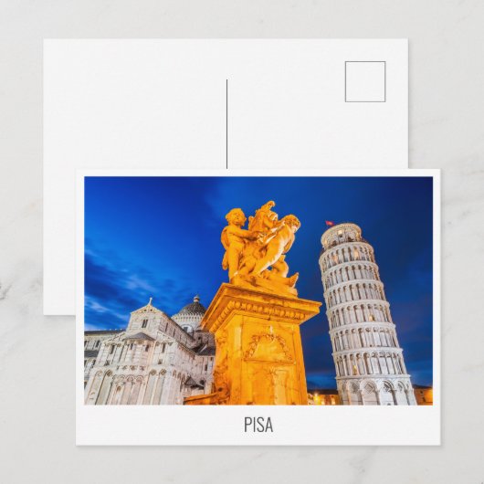 Pisa, briefkaart Italië (Voorkant / Achterkant)