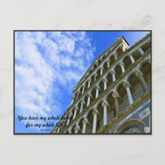 Pisa Cathedraal met Love Quote Briefkaart