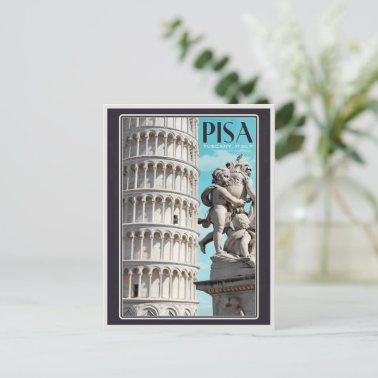 Pisa - de Leaning Tower Briefkaart (Staand voorkant)