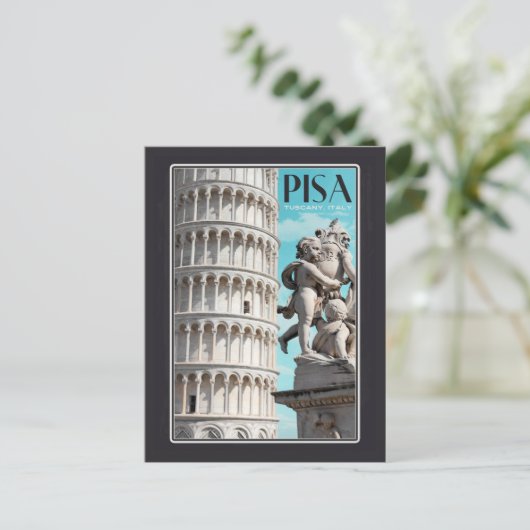 Pisa - de Leaning Tower Briefkaart (Staand voorkant)