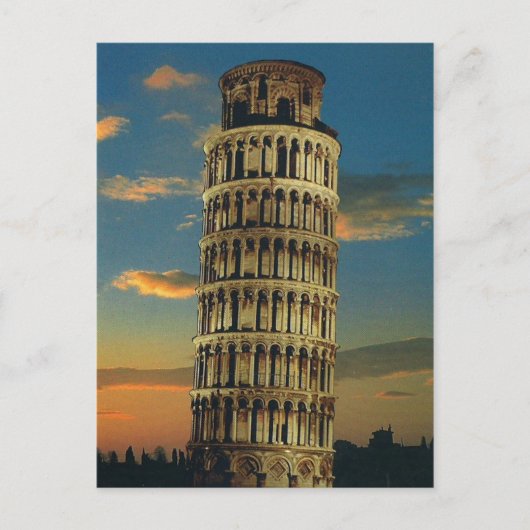 Pisa, de Leunende Toren Briefkaart (Voorkant)