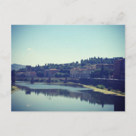 Pisa en de rivier briefkaart