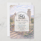 Pisa Italian Themed Bridal Shower Kaart (Voorkant)