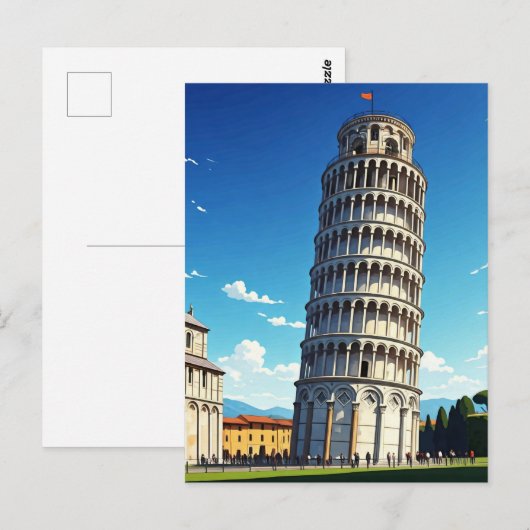 Pisa Italië Briefkaart (Voorkant / Achterkant)