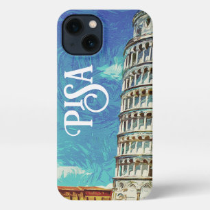 Pisa Italië Europa Paint Kleurrijk iPhone 13 Hoesje