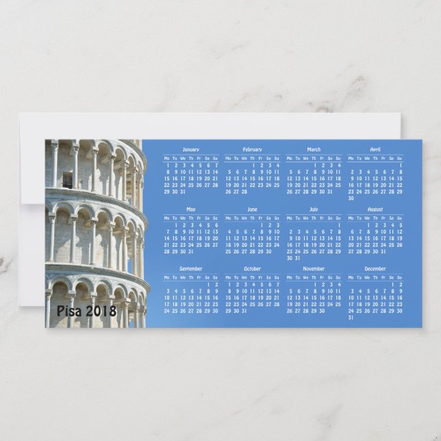 Pisa, Italië kalender 2018 (Voorkant)