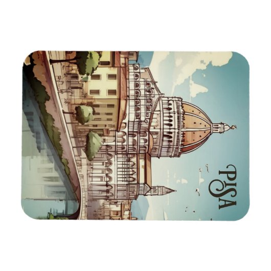 Pisa Italië reizen Magneet (Horizontaal)