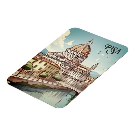 Pisa Italië reizen Magneet (Linkerzijde)