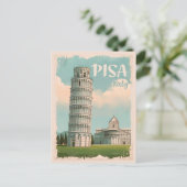 Pisa Italië - Scheve Toren, Piazza dei Miracoli Briefkaart (Staand voorkant)