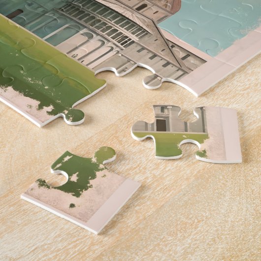 Pisa Italië - Scheve Toren, Piazza dei Miracoli Legpuzzel (Zijkant)