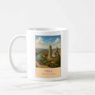 Pisa, Italië – Vintage Reisemok Koffiemok