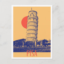 Pisa Italy Art vintage Travel Briefkaart
