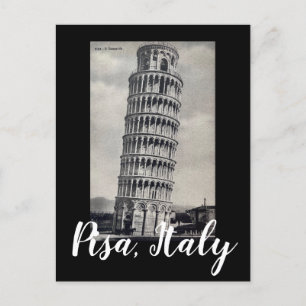 Pisa Italy Briefkaart,  Italiaans zwart-wit Briefkaart