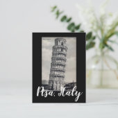 Pisa Italy Briefkaart, Italiaans zwart-wit Briefkaart (Staand voorkant)