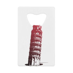 Pisa Italy Tower Leaning Europe Creditkaart Flessenopener