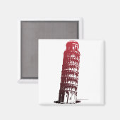 Pisa Italy Tower Leaning Europe Magneet (Voorkant / Achterkant)