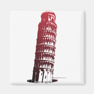 Pisa Italy Tower Leaning Europe Magneet