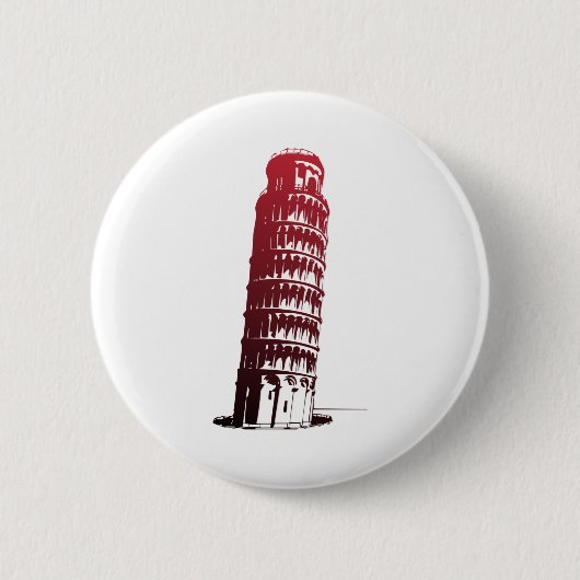 Pisa Italy Tower Leaning Europe Ronde Button 5,7 Cm (Voorkant)