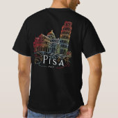 Pisa Landmark Glow T-shirt (Achterkant)